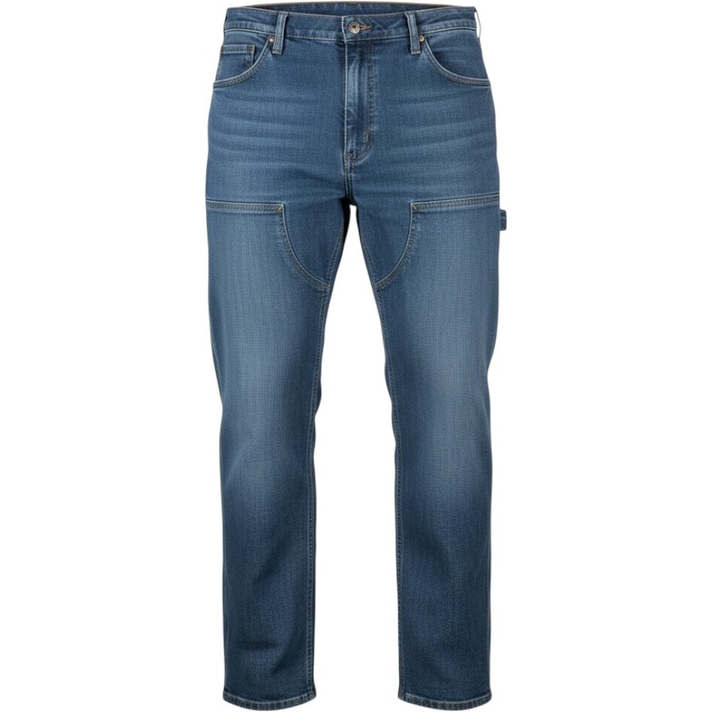 Carhartt Womens 18 Short Relaxed Fit Double Front Utility Work Jeans Blue Denim